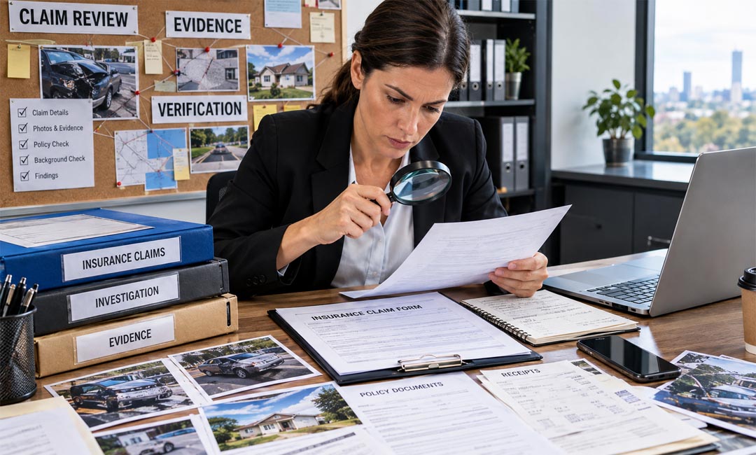 Insurance investigations-Evidence Review and Verification